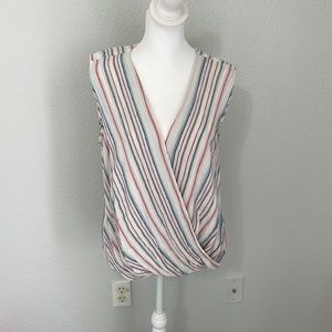 KUT from the cloth draped sleeveless blouse